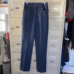 Halston III For JC Penney Straight Leg Jeans in Dark Blue Denim